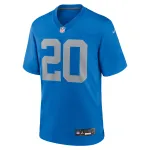 Men's Detroit Lions Barry Sanders Blue Alternate Game Jersey