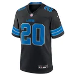 Men's Detroit Lions Barry Sanders Black 2nd Alternate Retired Player Game Jersey