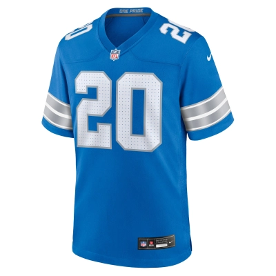 Men's Detroit Lions Barry Sanders Blue Retired Player Game Jersey 02