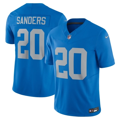 Men's Detroit Lions Barry Sanders Blue Vapor F.U.S.E. Alternate Limited Jersey 01
