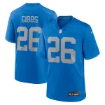 Men's Detroit Lions Jahmyr Gibbs Blue Alternate Game Jersey