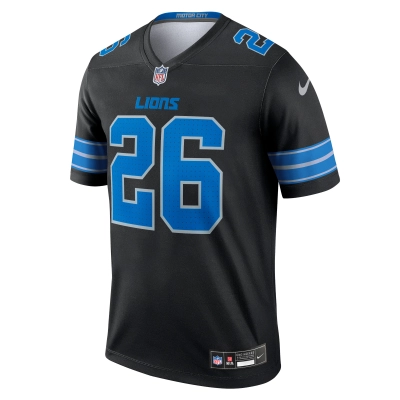 Men's Detroit Lions Jahmyr Gibbs Black Legend Jersey 02