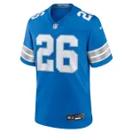 Men's Detroit Lions Jahmyr Gibbs Blue Game Jersey