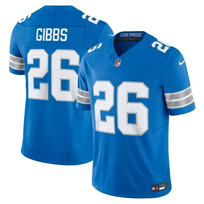 Men's Detroit Lions Jahmyr Gibbs Blue Vapor F.U.S.E. Limited Jersey 01