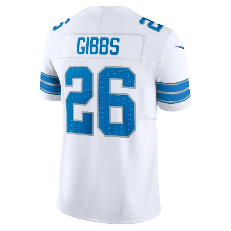 Men's Detroit Lions Jahmyr Gibbs White Vapor F.U.S.E. Limited Jersey