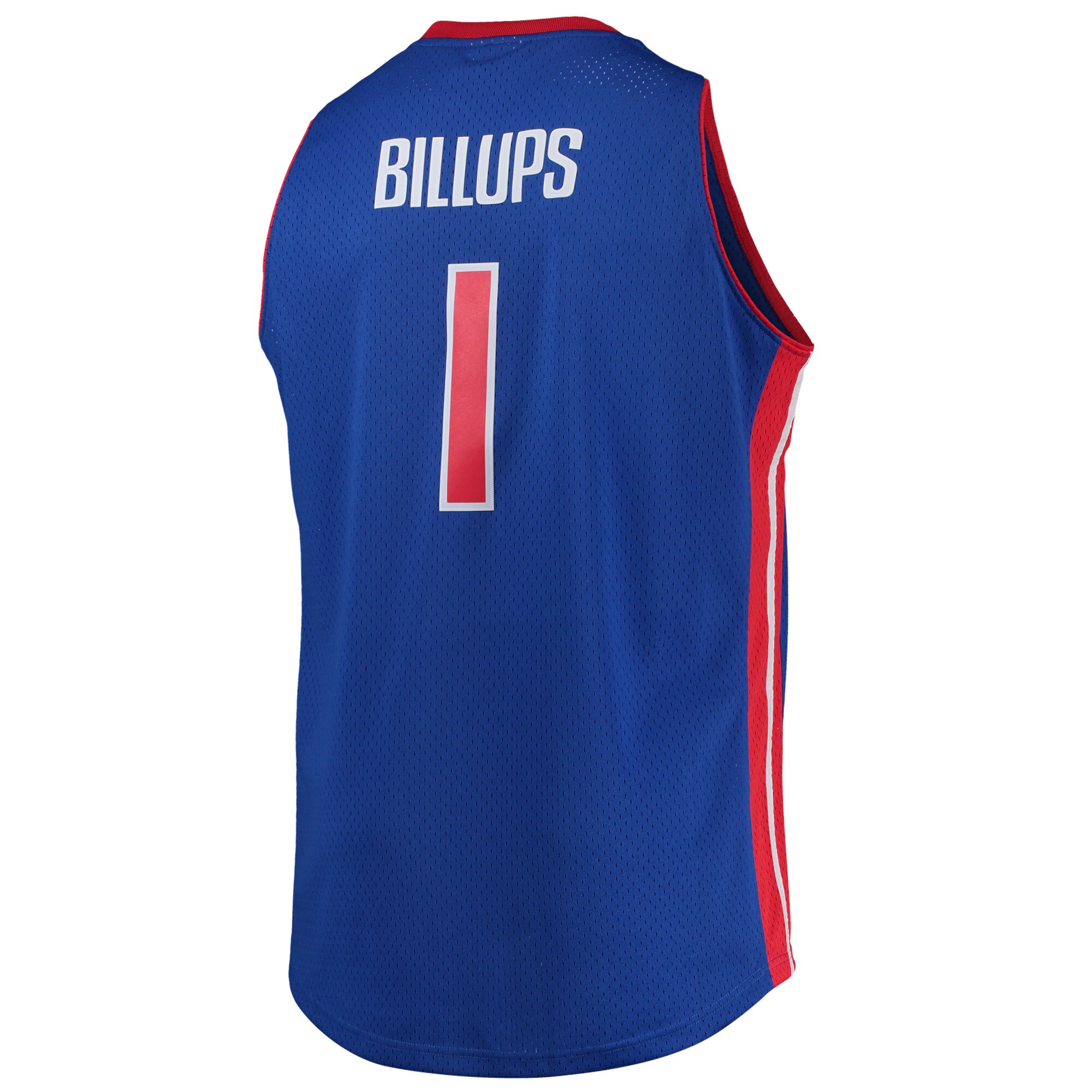 Men's Detroit Pistons Chauncey Billups Blue 2003/04 Big & Tall Hardwood Classics Swingman Jersey