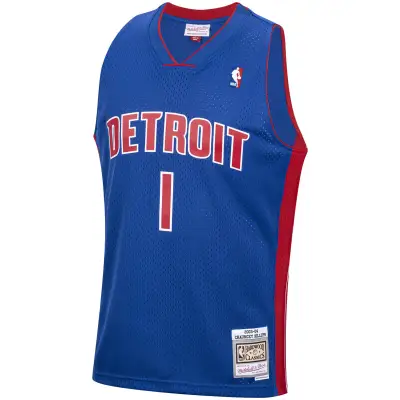 Men's Detroit Pistons Chauncey Billups Royal 2003/04 Hardwood Classics Swingman Jersey 02