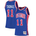 Men's Detroit Pistons Isiah Thomas Blue 1988/89 Hardwood Classics Swingman Jersey