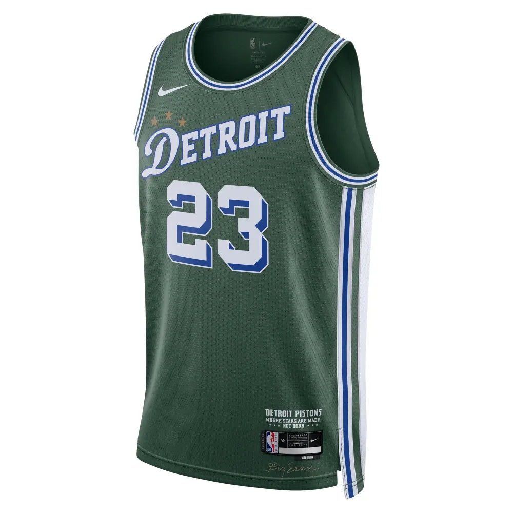 Men's Detroit Pistons Jaden Ivey Green 2022/23 Swingman Jersey - City Edition