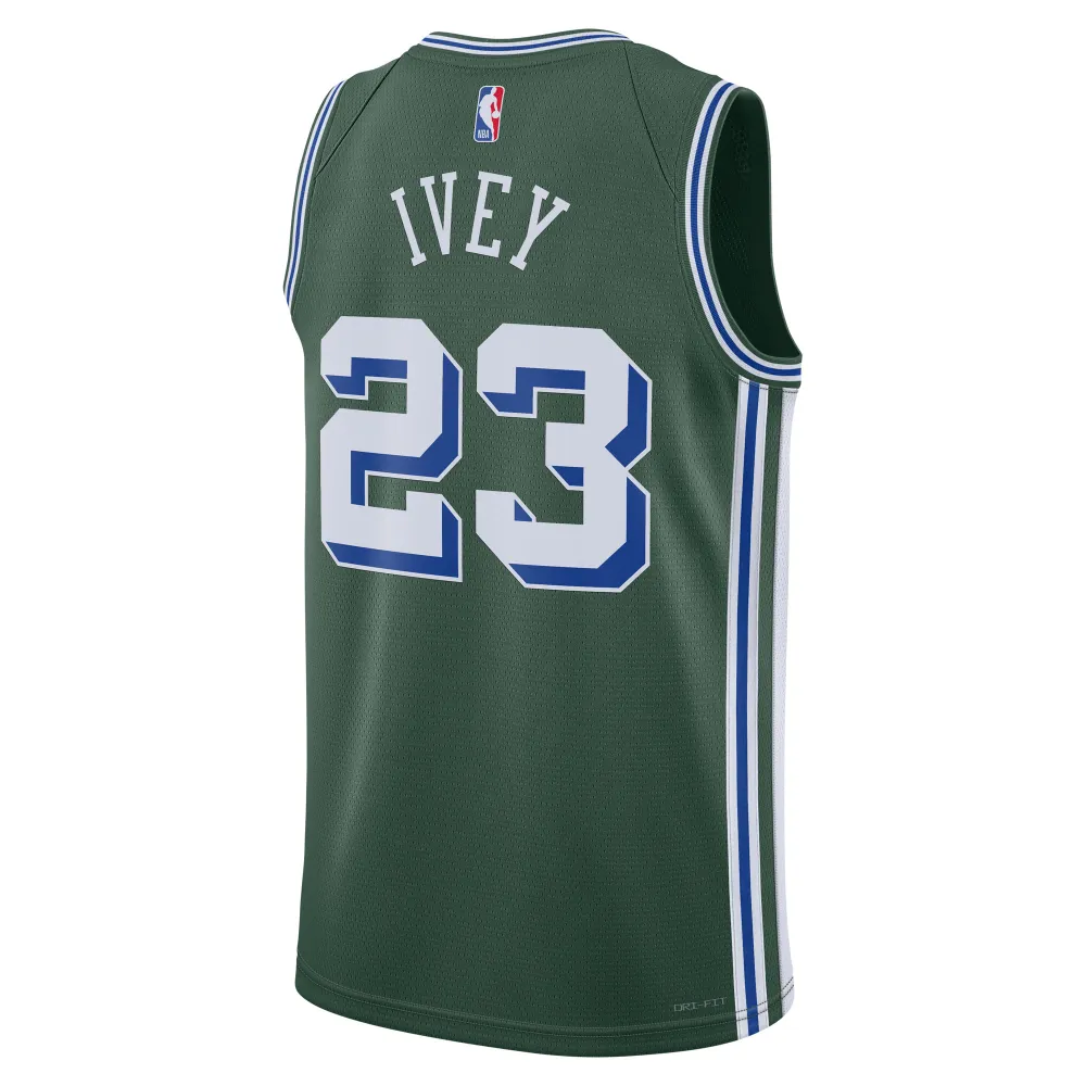 Men's Detroit Pistons Jaden Ivey Green 2022/23 Swingman Jersey - City Edition