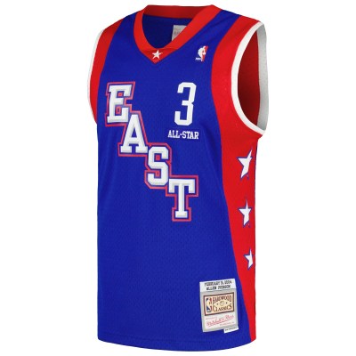 Men's Eastern Conference Allen Iverson Royal Hardwood Classics 2004 NBA All-Star Game Swingman Throwback Jersey 02