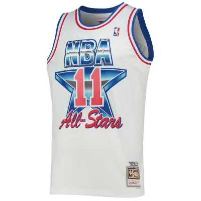 Men's Eastern Conference Isiah Thomas White Hardwood Classics 1992 NBA All-Star Game Swingman Jersey 02