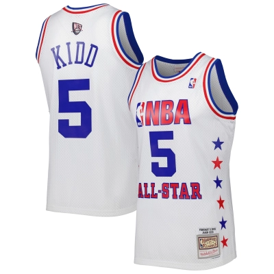 Men's Eastern Conference Jason Kidd White 2003 All Star Game Swingman Jersey 01