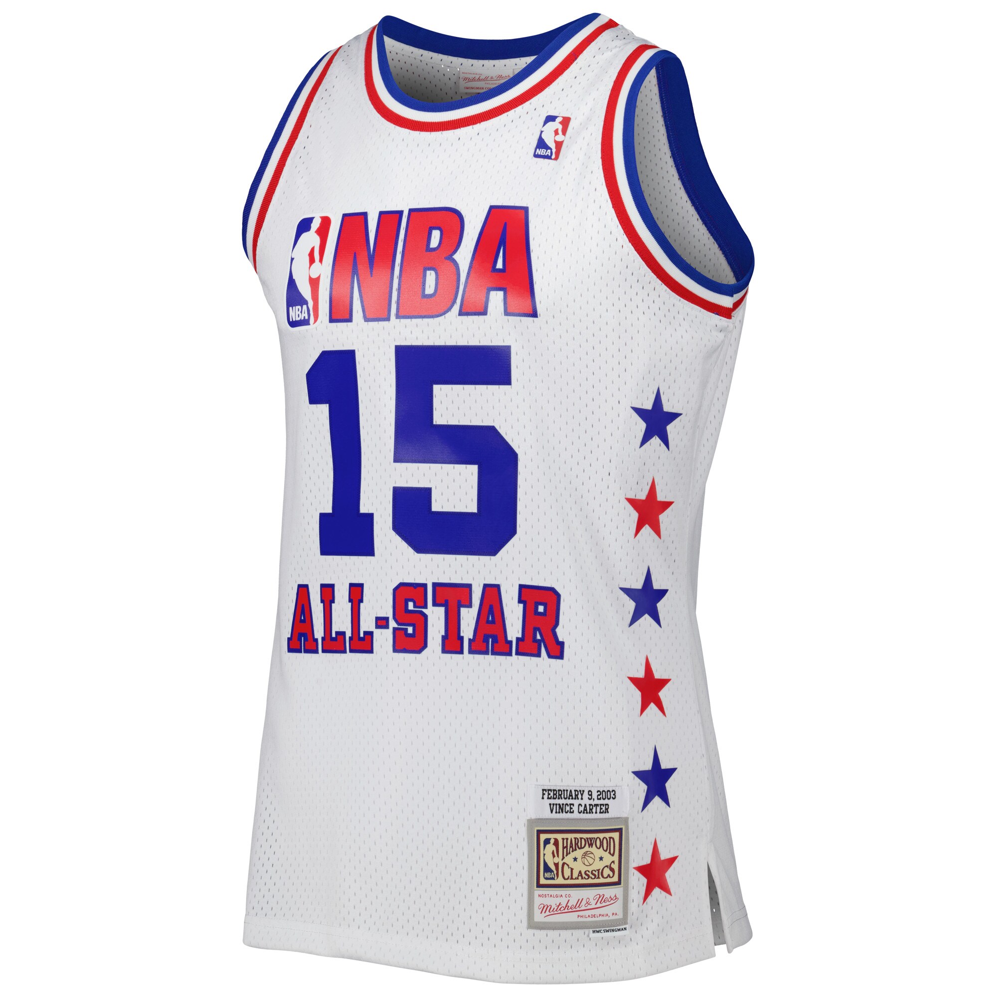 Men's Eastern Conference Vince Carter White 2003 All Star Game Swingman Jersey
