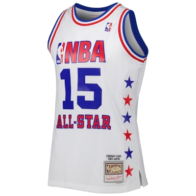 Men's Eastern Conference Vince Carter White 2003 All Star Game Swingman Jersey 02