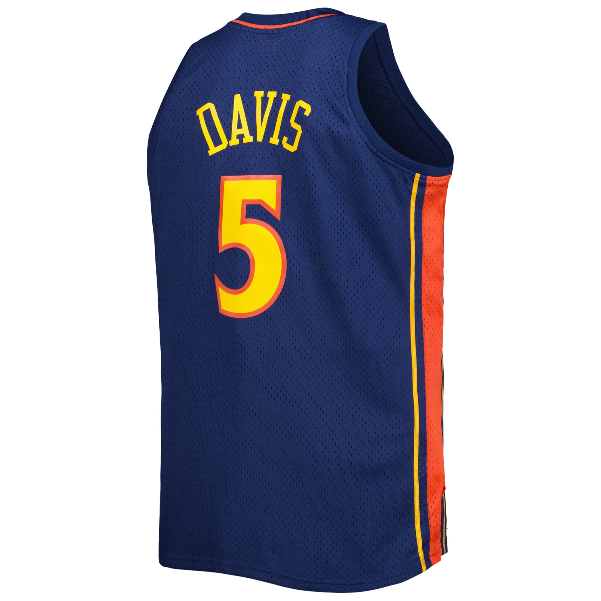 Men's Golden State Warriors Baron Davis Navy Big & Tall Hardwood Classics 2006/07 Swingman Jersey