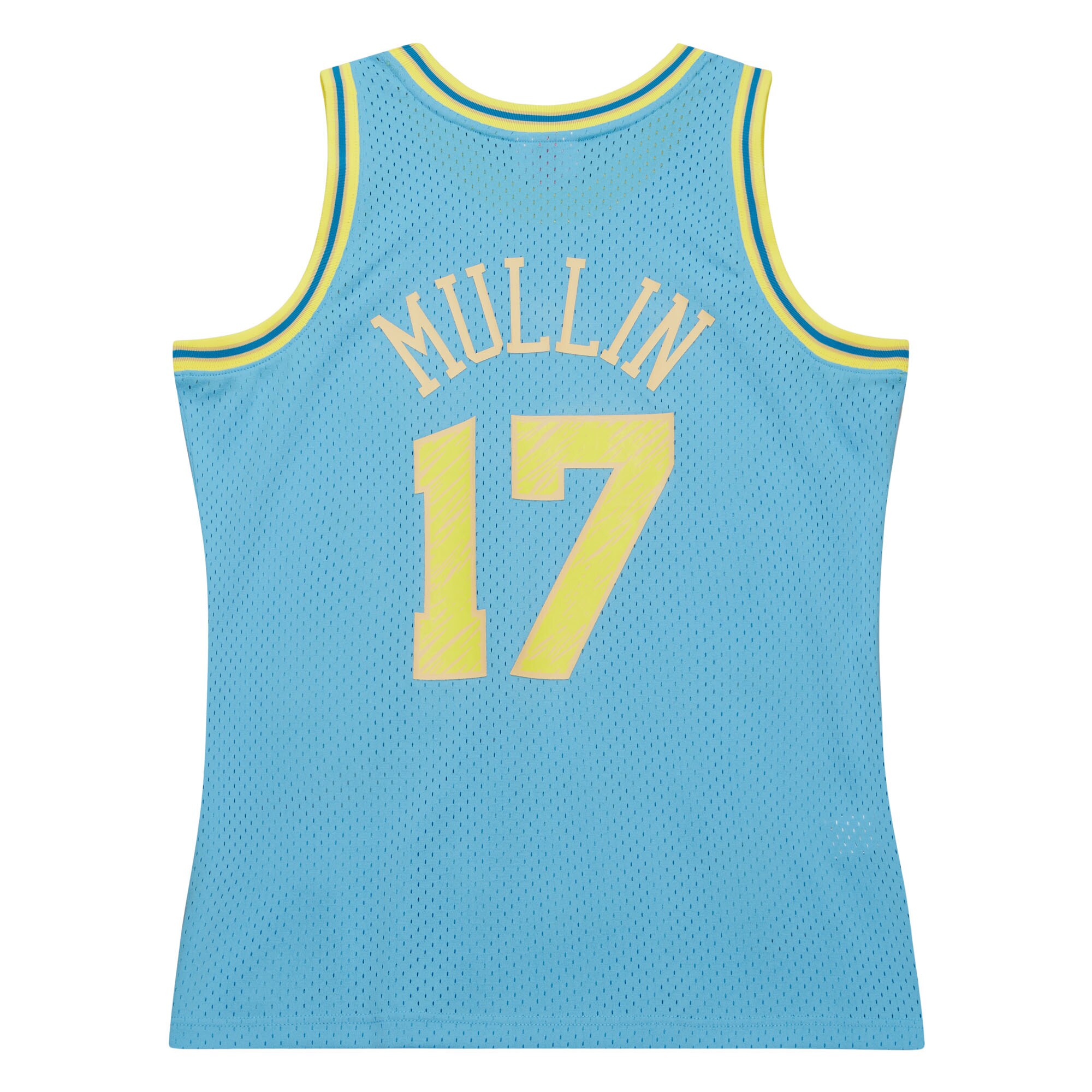 Men's Golden State Warriors Chris Mullin Light Blue 1993/94 Swingman Sidewalk Sketch Jersey