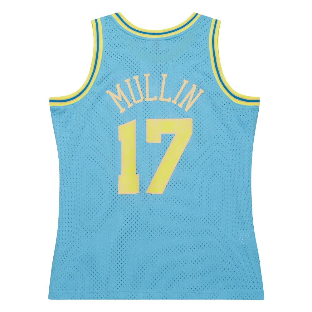 Men's Golden State Warriors Chris Mullin Light Blue 1993/94 Swingman Sidewalk Sketch Jersey