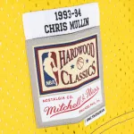 Men's Golden State Warriors Chris Mullin Royal/Gold Hardwood Classics 1993/94 Split Swingman Jersey