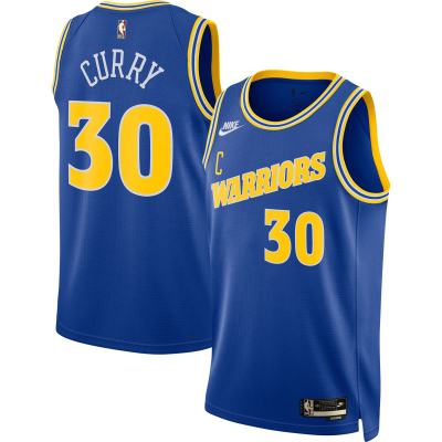 Men's Golden State Warriors Stephen Curry Blue Swingman Jersey - Classic Edition 01