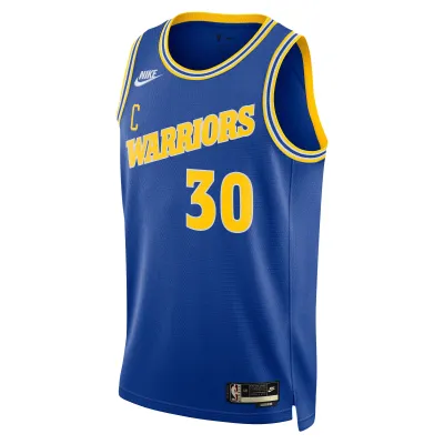 Men's Golden State Warriors Stephen Curry Blue Swingman Jersey - Classic Edition 02