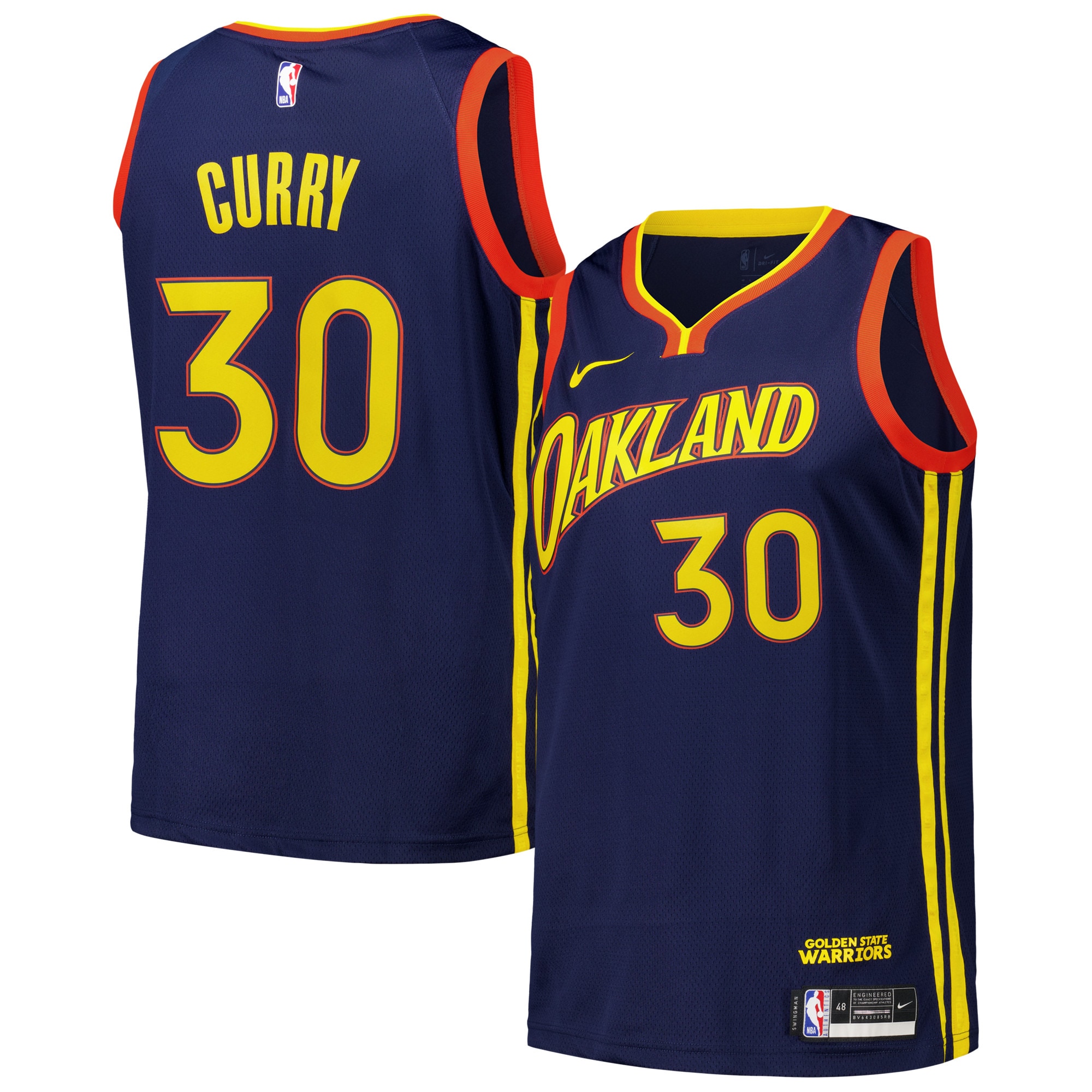 Men's Golden State Warriors Stephen Curry Royal Swingman Jersey - City Edition