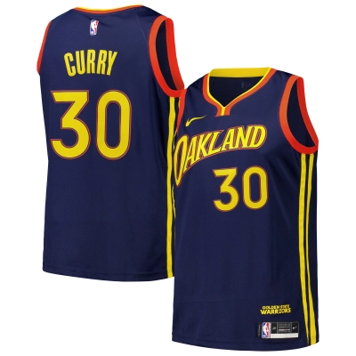 Men's Golden State Warriors Stephen Curry Royal Swingman Jersey - City Edition 01