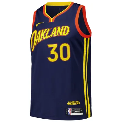 Men's Golden State Warriors Stephen Curry Royal Swingman Jersey - City Edition 02