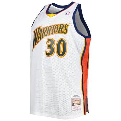 Men's Golden State Warriors Stephen Curry White Big & Tall Hardwood Classics 2008/09 Swingman Jersey 02