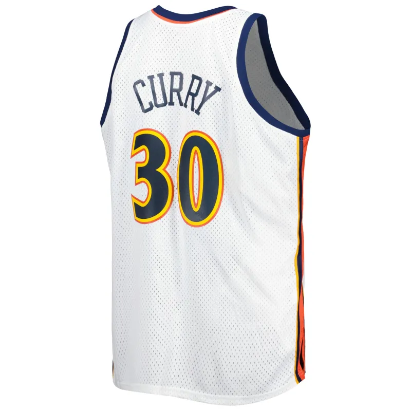 Men's Golden State Warriors Stephen Curry White Big & Tall Hardwood Classics 2008/09 Swingman Jersey