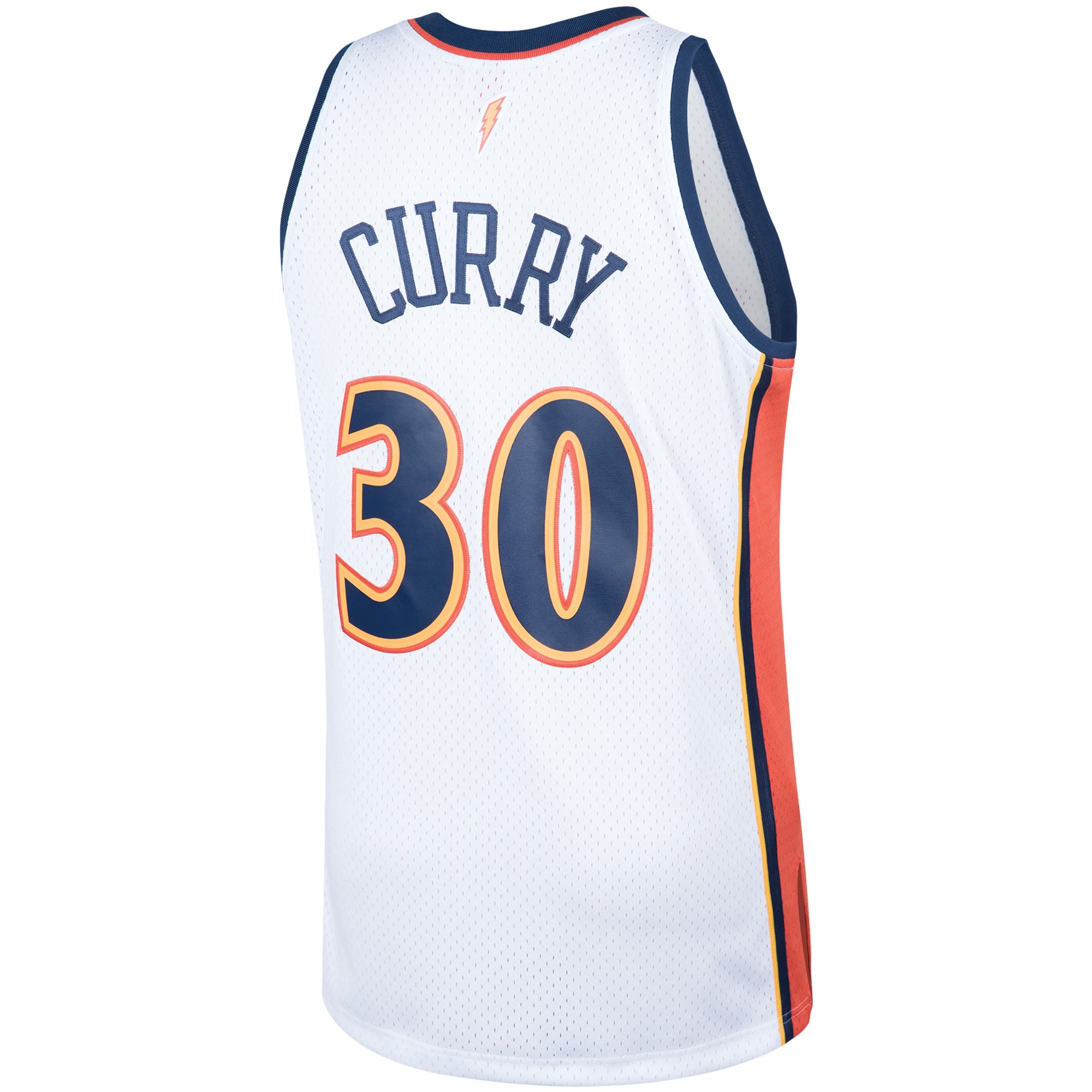 Men's Golden State Warriors Stephen Curry White Hardwood Classics Swingman Jersey