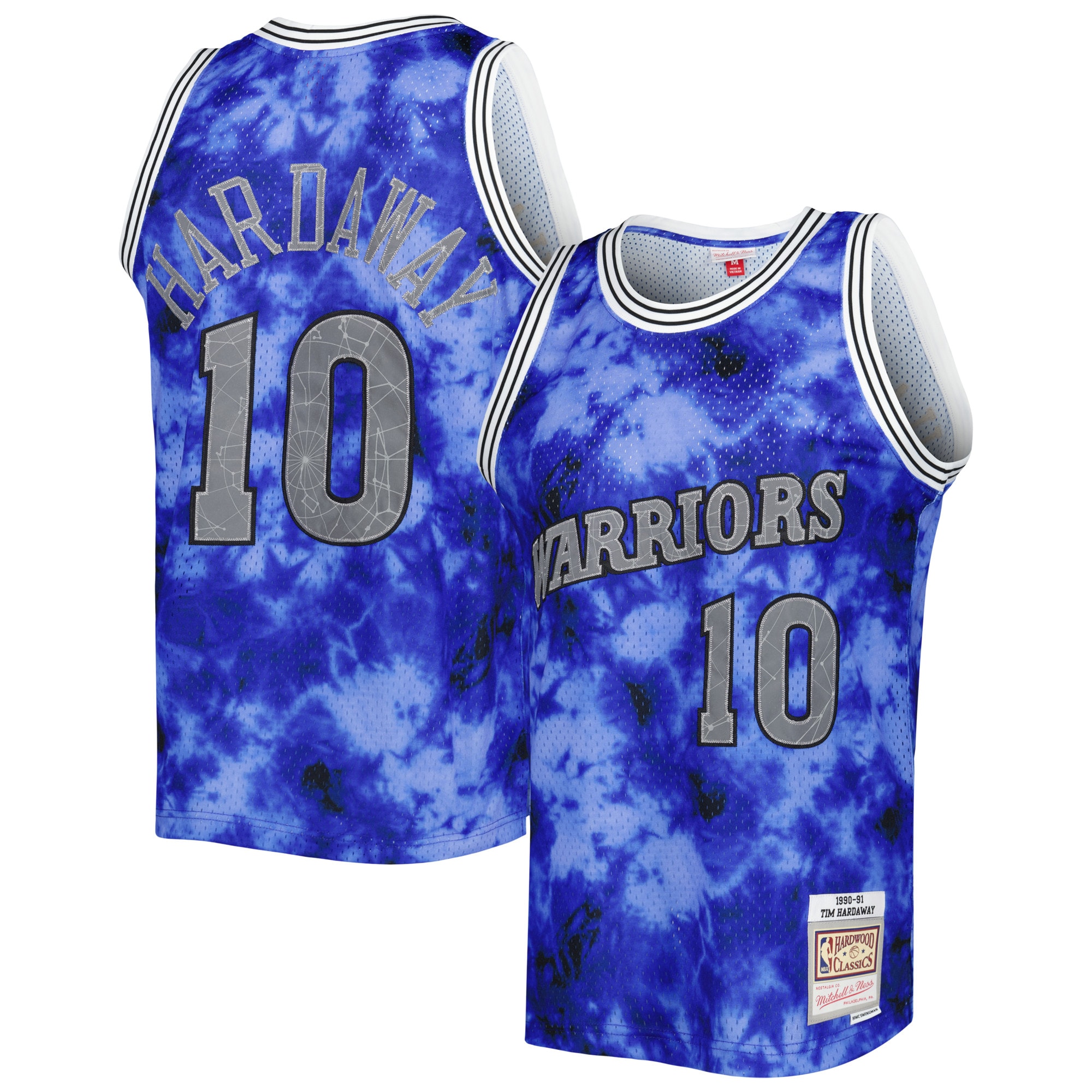 Men's Golden State Warriors Tim Hardaway Blue 1990/91 Galaxy Swingman Jersey