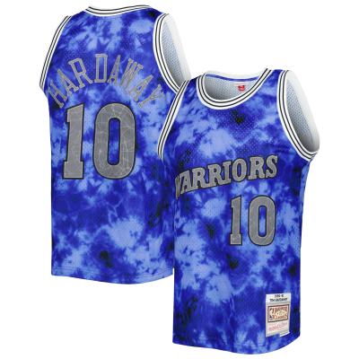 Men's Golden State Warriors Tim Hardaway Blue 1990/91 Galaxy Swingman Jersey 01