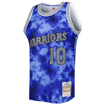 Men's Golden State Warriors Tim Hardaway Blue 1990/91 Galaxy Swingman Jersey 02