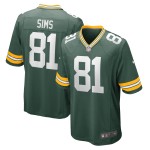 Men's Green Bay Packers Ben Sims  Green Team Game Jersey