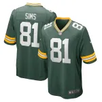Men's Green Bay Packers Ben Sims  Green Team Game Jersey