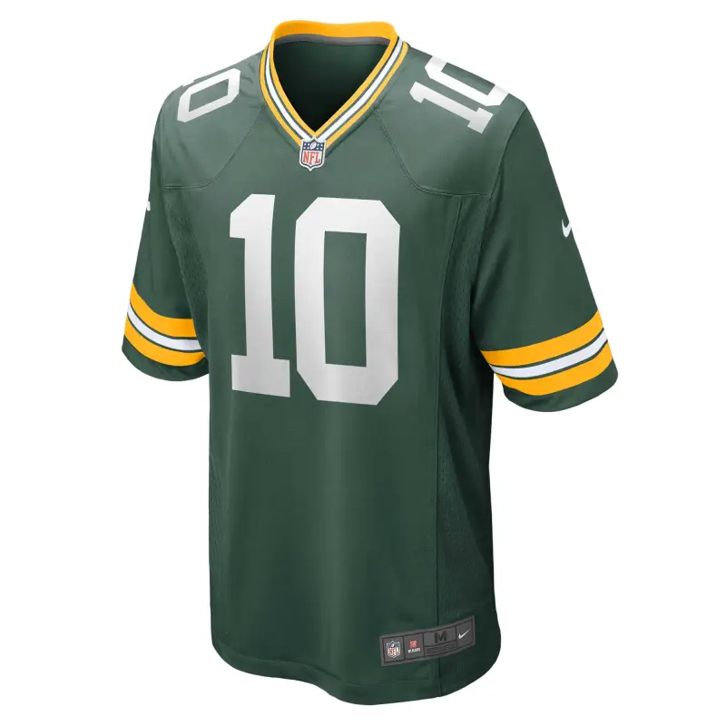 Men's Green Bay Packers Jordan Love Green Game Jersey