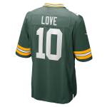 Men's Green Bay Packers Jordan Love Green Game Jersey