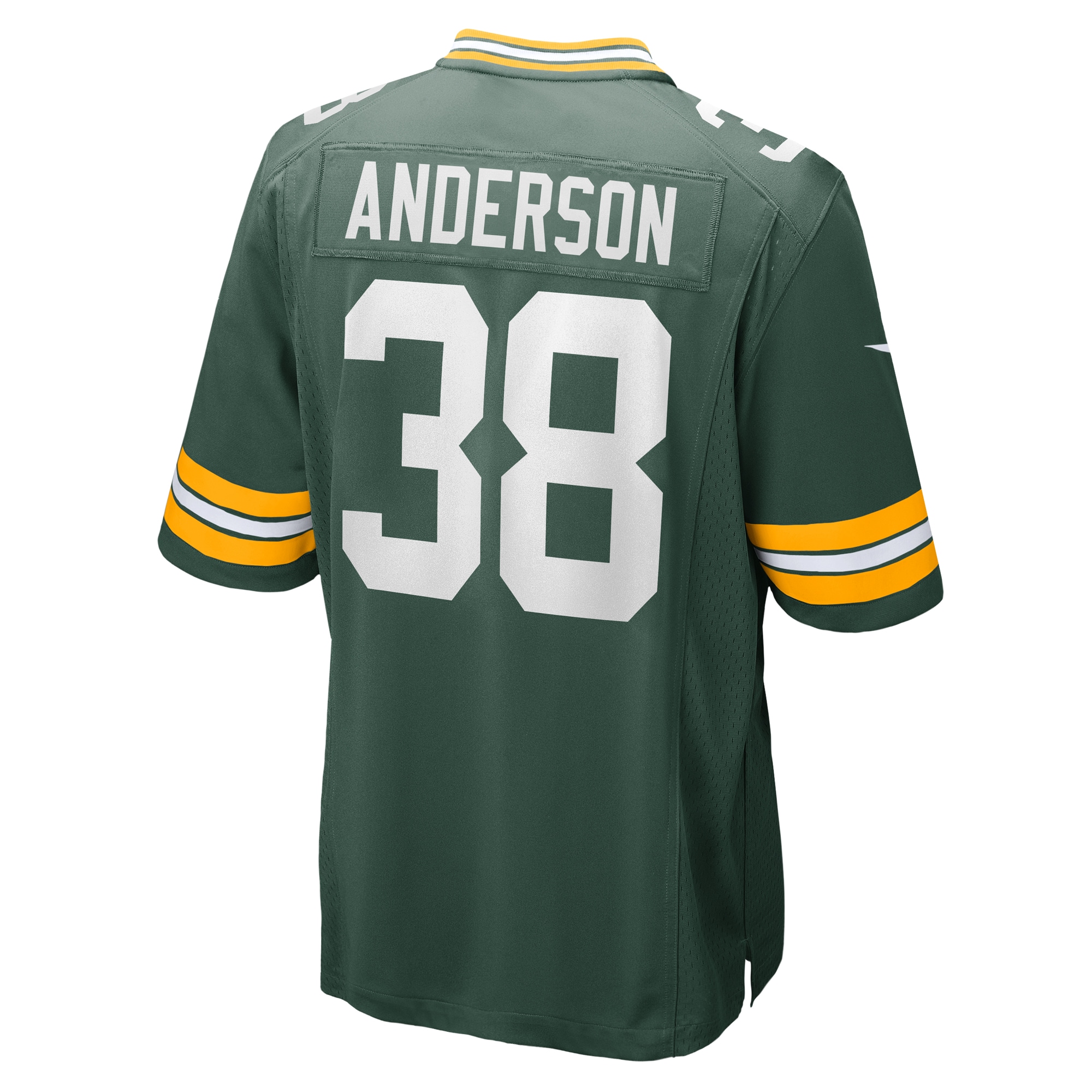 Men's Green Bay Packers Zayne Anderson  Green Team Game Jersey