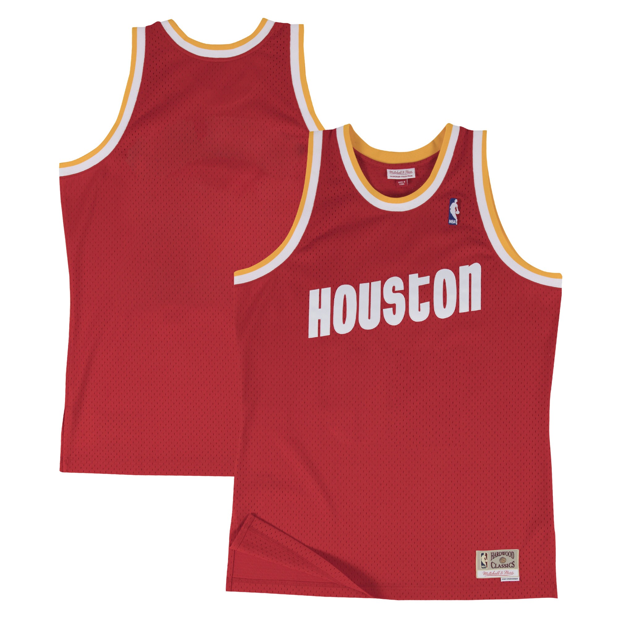 Men's Houston Rockets Red 1996-97 Hardwood Classics Swingman Jersey