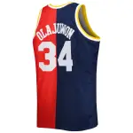 Men's Houston Rockets Navy/Red Big & Tall Hardwood Classics 1993/94 Split Swingman Jersey