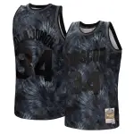 Men's Houston Rockets Hakeem Olajuwon Black Hardwood Classics 1993/94 Tie-Dye Swingman Jersey