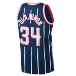 Men's Houston Rockets Hakeem Olajuwon Navy 1996/97 Hardwood Classics Swingman Jersey