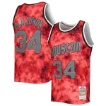 Men's Houston Rockets Hakeem Olajuwon Red 1993/94 Galaxy Swingman Jersey
