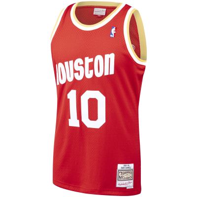 Men's Houston Rockets Sam Cassell Red 1993/94 Hardwood Classics Swingman Jersey 02