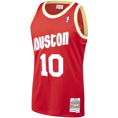 Men's Houston Rockets Sam Cassell Red 1993/94 Hardwood Classics Swingman Jersey 02