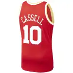 Men's Houston Rockets Sam Cassell Red 1993/94 Hardwood Classics Swingman Jersey