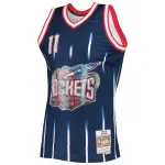 Men's Houston Rockets Yao Ming Navy 2002/03 Hardwood Classics NBA 75th Anniversary Diamond Swingman Jersey