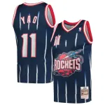 Men's Houston Rockets Yao Ming Navy 2002/03 Hardwood Classics Swingman Jersey