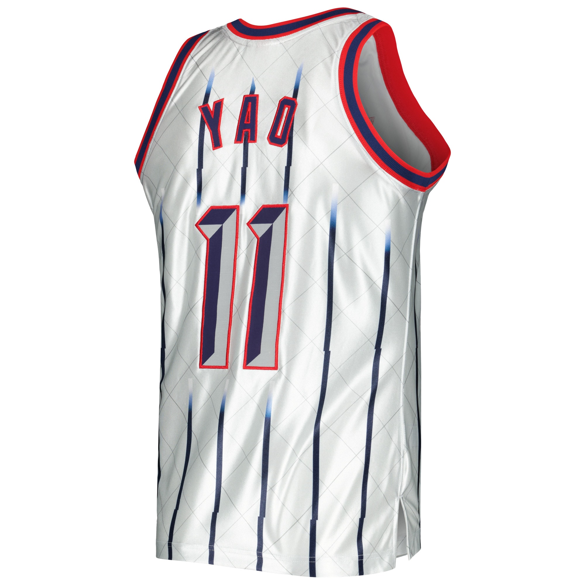 Men's Houston Rockets Yao Ming Platinum 2002/03 Hardwood Classics 75th Anniversary Swingman Jersey